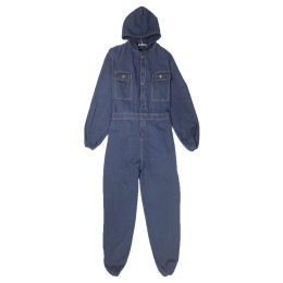 Manufacture denim spray paint coveralls Order electric welding auto repair Cuff elastic design Workwear garment factory SKWK118 Manufacture denim spray paint coveralls Order electric welding auto repair Cuff elastic design Workwear garment factory SKWK118